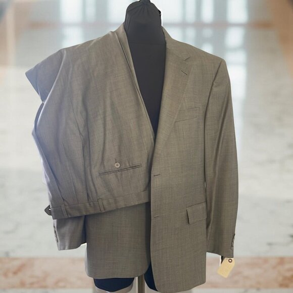 Hart Shaffner Marx Men's Light Olive Suit Blazer - Picture 2 of 6